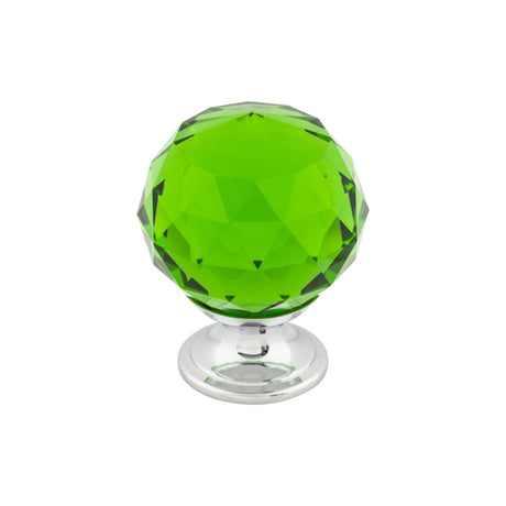 Top Knobs TK120 Green Crystal Cabinet Knob 1-3/8"