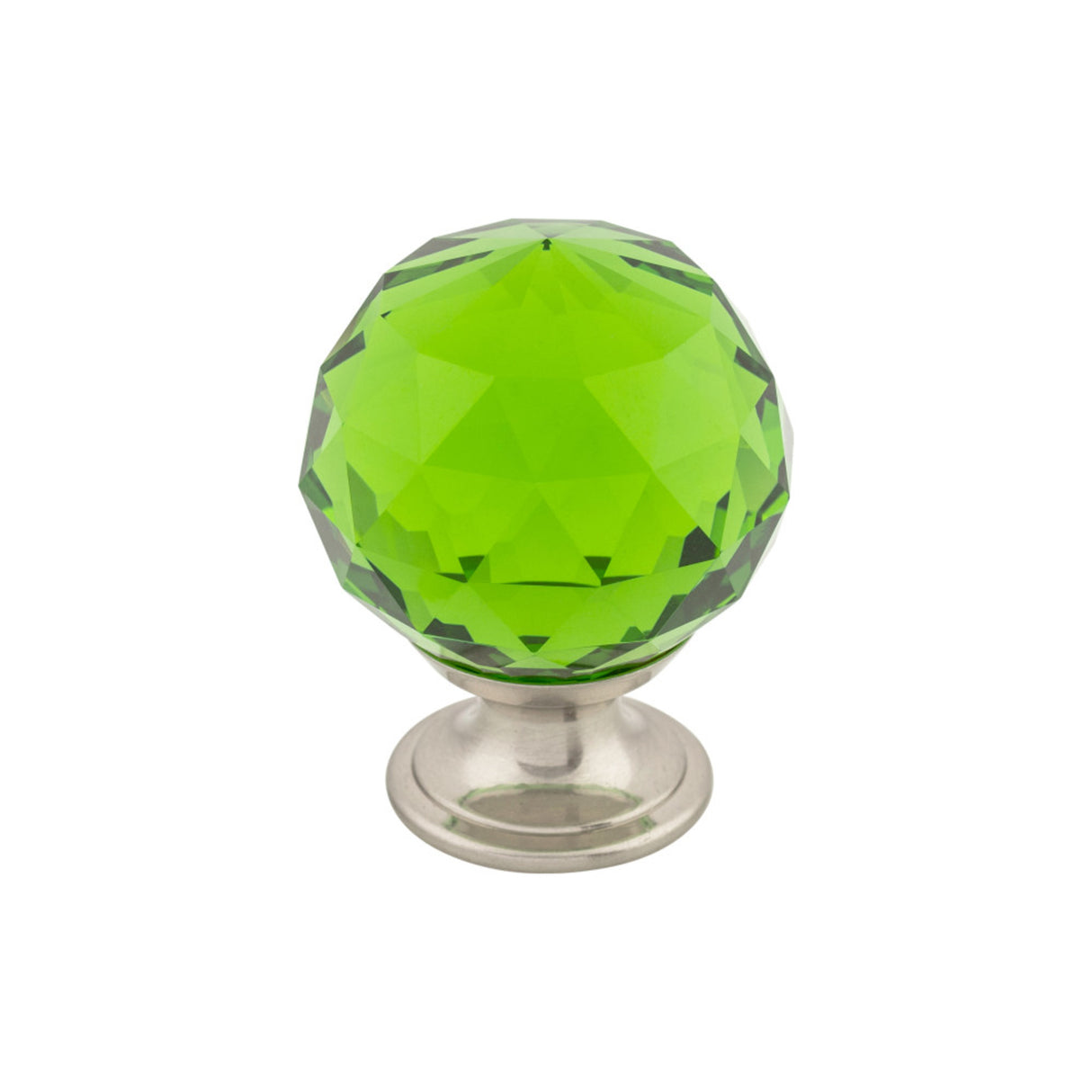 Top Knobs TK120 Green Crystal Cabinet Knob 1-3/8"