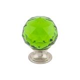 Top Knobs TK120 Green Crystal Cabinet Knob 1-3/8"