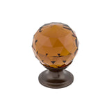 Top Knobs TK121 Wine Crystal Cabinet Knob 1-1/8"