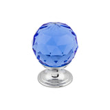 Top Knobs TK123 Blue Crystal Cabinet Knob 1-1/8"