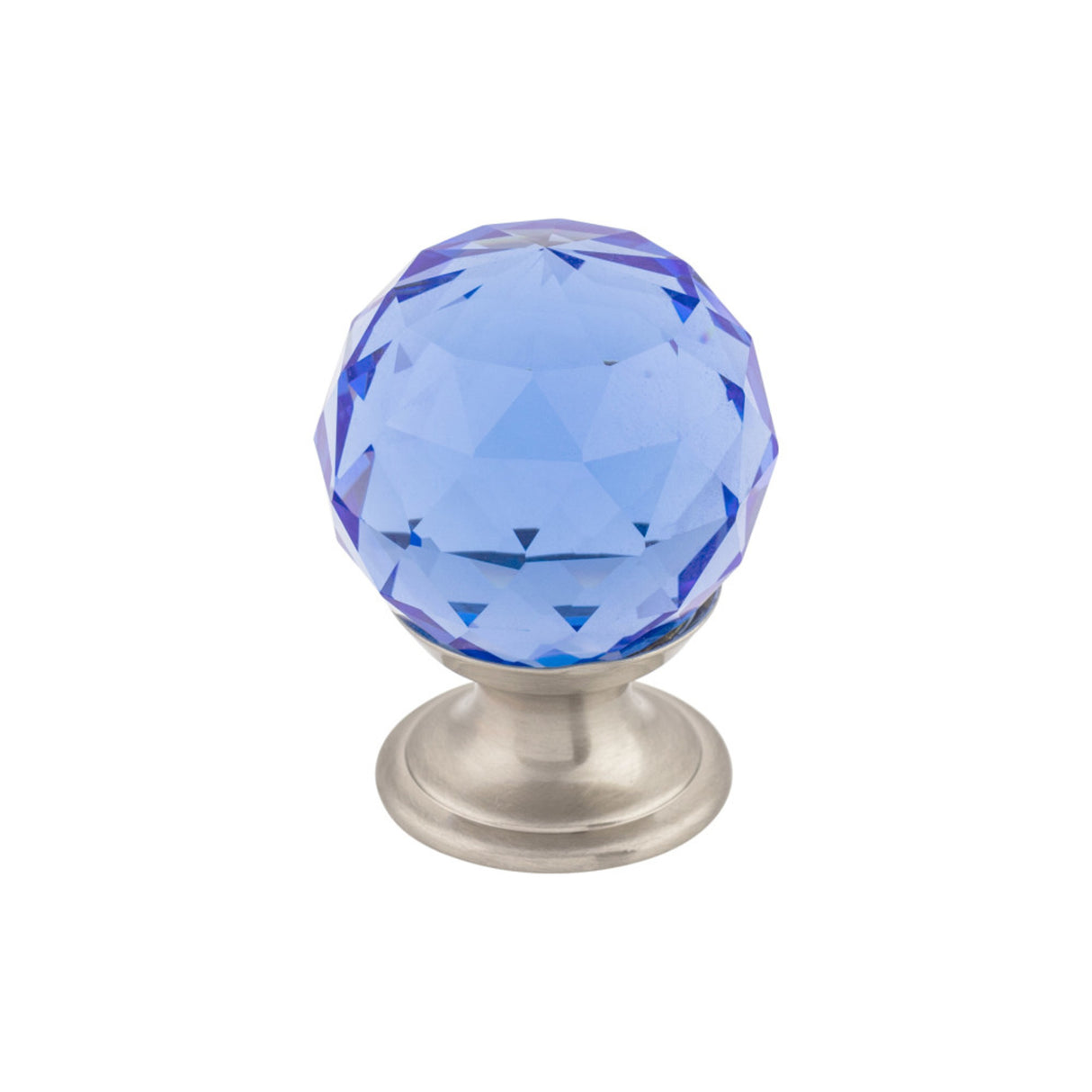 Top Knobs TK123 Blue Crystal Cabinet Knob 1-1/8"
