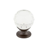 Top Knobs TK125 Clear Crystal Cabinet Knob 1-1/8"