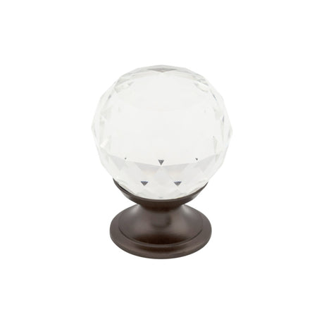 Top Knobs TK125 Clear Crystal Cabinet Knob 1-1/8"