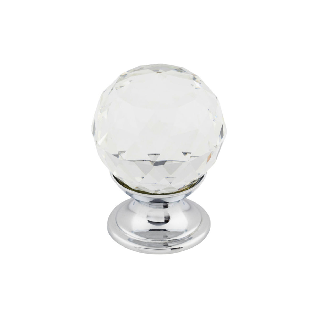 Top Knobs TK125 Clear Crystal Cabinet Knob 1-1/8"