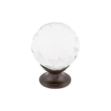 Top Knobs TK126 Clear Crystal Cabinet Knob 1-3/8"