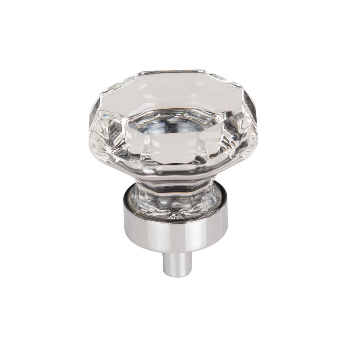 Top Knobs TK128 Clear Octagon Crystal 1 3/8" Length Geometric Cabinet Knob