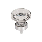 Top Knobs TK128 Clear Octagon Crystal 1 3/8" Length Geometric Cabinet Knob