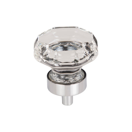 Top Knobs TK128 Clear Octagon Crystal 1 3/8" Length Geometric Cabinet Knob