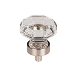 Top Knobs TK128 Clear Octagon Crystal 1 3/8" Length Geometric Cabinet Knob