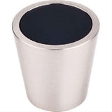 Top Knobs TK129BSN TK129 Black Crystal Center Cabinet Knob 1-1/16" Brushed Satin Nickel