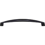 Top Knobs TK147BLK TK147 Verona Cabinet Pull / Appliance Pull 12" Center to Center Flat Black