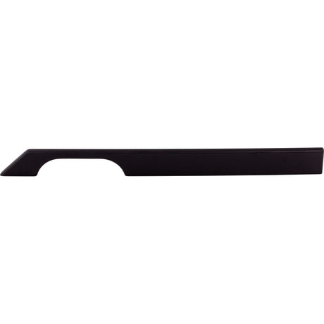 Top Knobs TK16BLK Tapered 12" Center to Center Bar Pull Flat Black