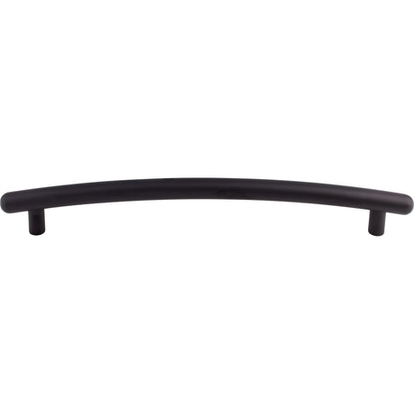 Top Knobs TK170BLK Curved 12" Center to Center Appliance Pull Flat Black