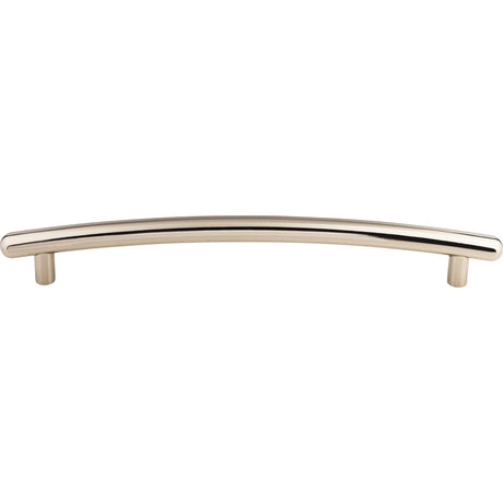 Top Knobs TK170PN Curved 12" Center to Center Appliance Pull Polished Nickel