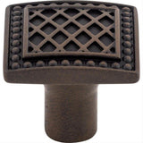 Top Knobs TK174PAR TK174 Trevi 1 1/4" Length Square Cabinet Knob Patina Rouge