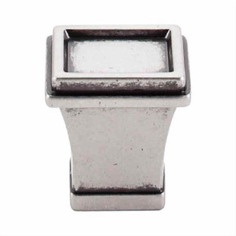 Top Knobs TK185PTA TK185 Great Wall Tapered Cabinet Knob 1" Pewter Antique