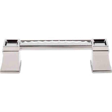 Top Knobs TK187PN TK187 Great Wall Cabinet Pull 4" Center to Center Polished Nickel
