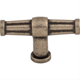 Top Knobs TK194PTA TK194 Luxor 2 1/2" Length Bar Cabinet Knob Pewter Antique