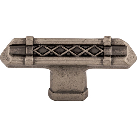 Top Knobs TK204PTA Tower Bridge 2 5/8" Length Bar Knob Pewter Antique