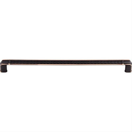 Top Knobs TK207UM TK207 Tower Bridge 12" Center to Center Bar Pull Umbrio