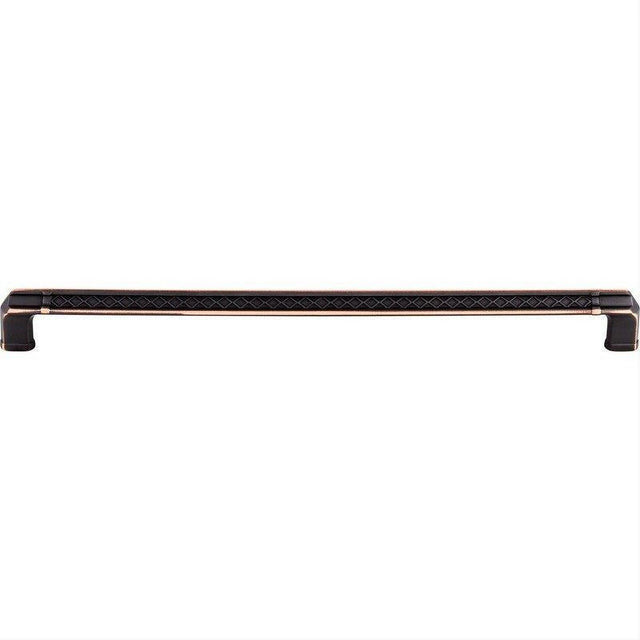 Top Knobs TK207UM TK207 Tower Bridge 12" Center to Center Bar Pull Umbrio