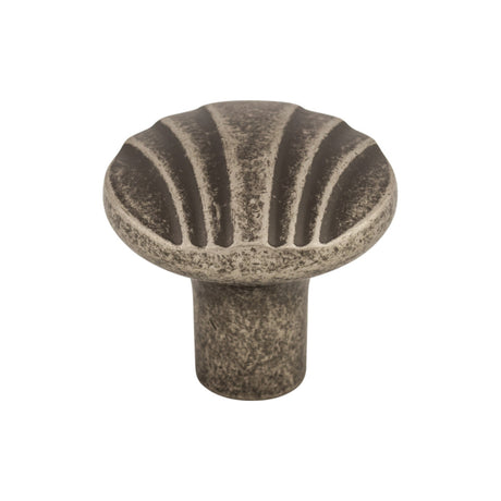 Top Knobs TK221PTA Victoria Falls & Sydney 1 1/4" Diameter Round Knob Pewter Antique