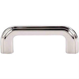 Top Knobs TK222PN TK222 Victoria Falls Cabinet Pull 3" Center to Center Polished Nickel