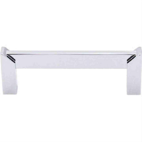 Top Knobs TK235PC TK235 Meadows Edge Square Cabinet Pull 3-1/2" Center to Center Polished Chrome