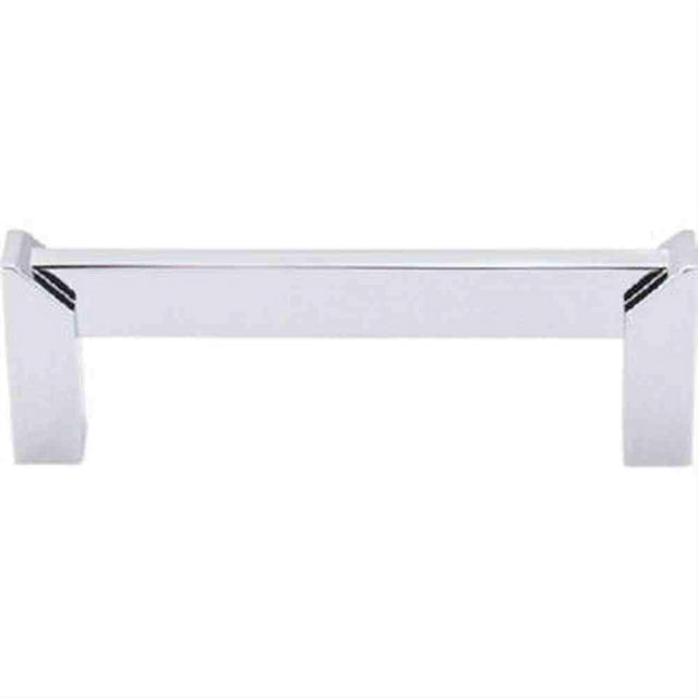 Top Knobs TK235PC TK235 Meadows Edge Square Cabinet Pull 3-1/2" Center to Center Polished Chrome