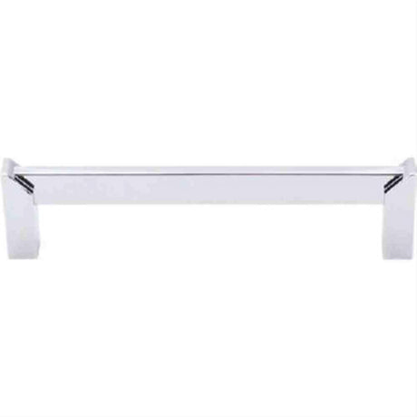 Top Knobs TK236PC Meadows Edge Square Cabinet Pull 5" Center to Center Polished Chrome