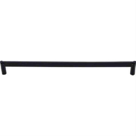 Top Knobs TK242BLK TK242 Meadows Edge Circle Cabinet Pull 12" Center to Center Flat Black