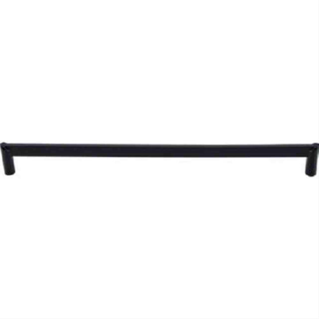 Top Knobs TK242BLK TK242 Meadows Edge Circle Cabinet Pull 12" Center to Center Flat Black