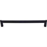 Top Knobs TK244BLK TK244 Meadows Edge Circle Appliance Pull 12" Center to Center Flat Black
