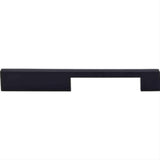 Top Knobs TK24BLK TK24 Linear Cabinet Pull 7" Center to Center Flat Black