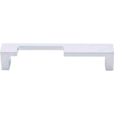 Top Knobs TK256ALU TK256 Modern Metro Notch Cabinet Pull A 5" Center to Center Aluminum