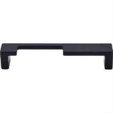 Top Knobs TK256BLK TK256 Modern Metro Notch Cabinet Pull A 5" Center to Center Flat Black