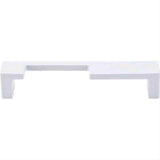 Top Knobs TK256WHT TK256 Modern Metro Notch Cabinet Pull A 5" Center to Center White