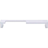 Top Knobs TK257ALU TK257 Modern Metro Notch Cabinet Pull A 7" Center to Center Aluminum