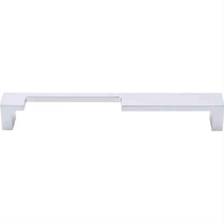 Top Knobs TK257ALU TK257 Modern Metro Notch Cabinet Pull A 7" Center to Center Aluminum