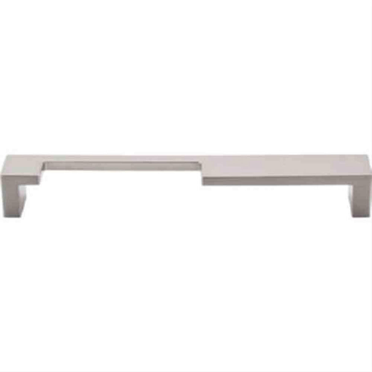 Top Knobs TK257BSN TK257 Modern Metro Notch Cabinet Pull A 7" Center to Center Brushed Satin Nickel