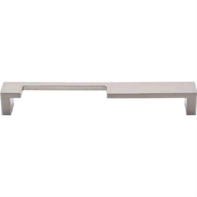Top Knobs TK257BSN TK257 Modern Metro Notch Cabinet Pull A 7" Center to Center Brushed Satin Nickel