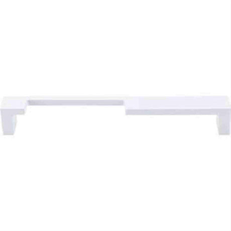 Top Knobs TK257WHT TK257 Modern Metro Notch Cabinet Pull A 7" Center to Center White