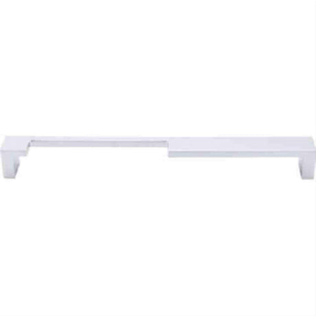 Top Knobs TK258ALU TK258 Modern Metro Notch Cabinet Pull A 9" Center to Center Aluminum