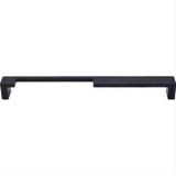 Top Knobs TK258BLK TK258 Modern Metro Notch Cabinet Pull A 9" Center to Center Flat Black