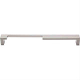 Top Knobs TK258BSN TK258 Modern Metro Notch Cabinet Pull A 9" Center to Center Brushed Satin Nickel