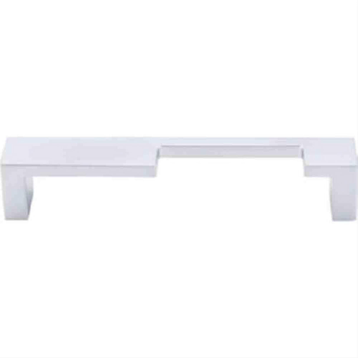 Top Knobs TK259ALU TK259 Modern Metro Notch Cabinet Pull B 5" Center to Center Aluminum