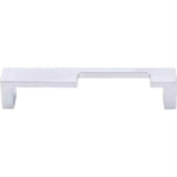 Top Knobs TK259ALU TK259 Modern Metro Notch Cabinet Pull B 5" Center to Center Aluminum