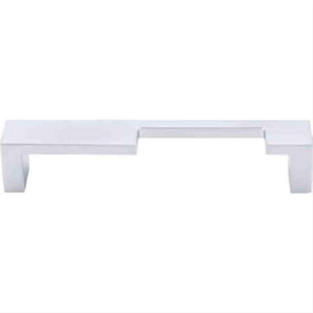 Top Knobs TK259ALU TK259 Modern Metro Notch Cabinet Pull B 5" Center to Center Aluminum