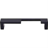 Top Knobs TK259BLK TK259 Modern Metro Notch Cabinet Pull B 5" Center to Center Flat Black